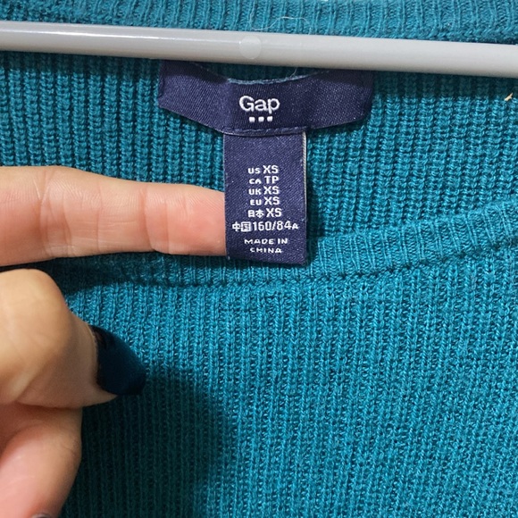 Gap XS dark teal long sleeve sweater - Picture 2 of 5